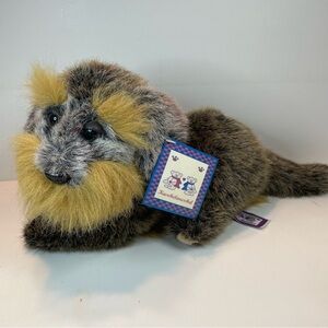 NOS Kuschelwuschel German Dog Terrier 14”Plush Stuffed Animal Germany VTG w/Tags